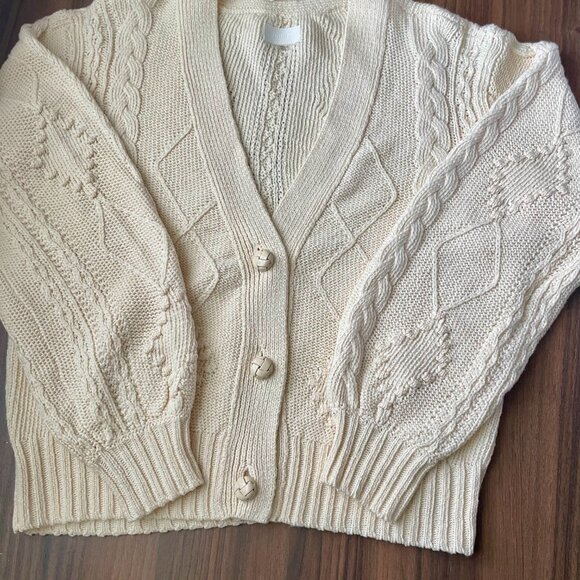 MOTHER brand 'Don't Sweat It' Cardigan V-neck Sweater. Great for all seasons. - Picture 1 of 12